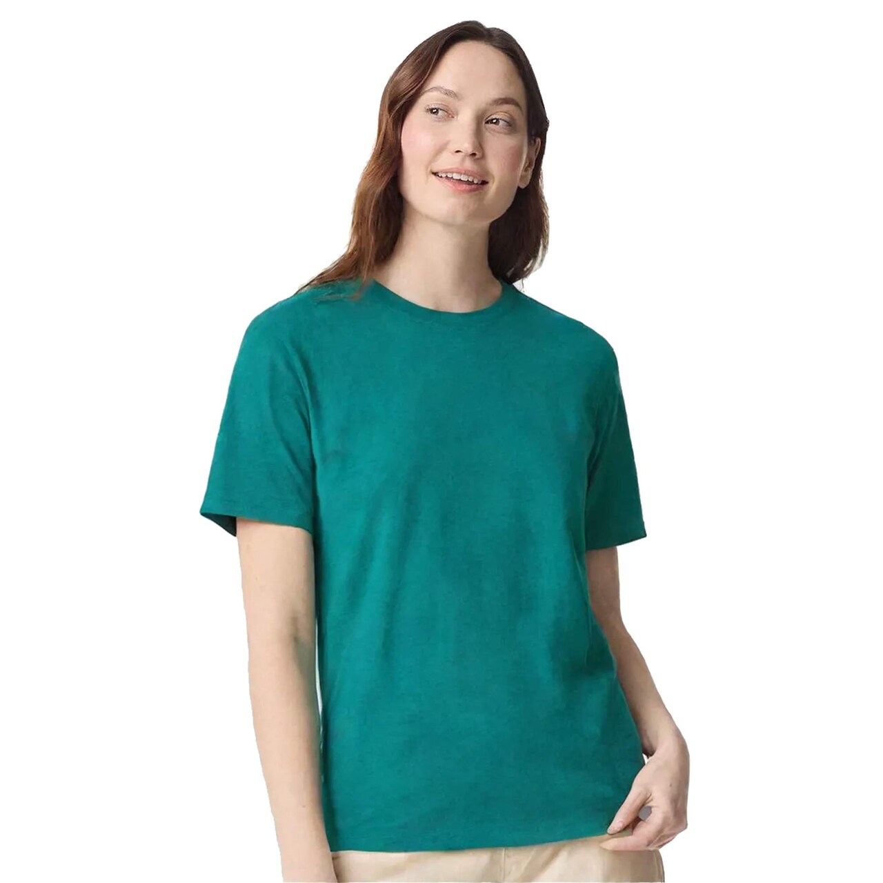 Gildan Heavy Cotton Crew Neck Short Sleeve T-Shirt 100% Cotton for Work Layering & Custom Printing